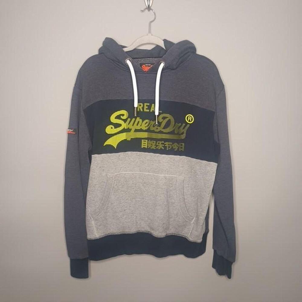 Superdry hoodie with lime green